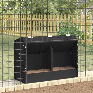 Kaninchen Futterautomat Schwarz