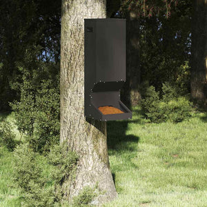 vidaXL Mangeoire à chevreuils noir 28 x 30 x 80 cm Acier laminé à froid