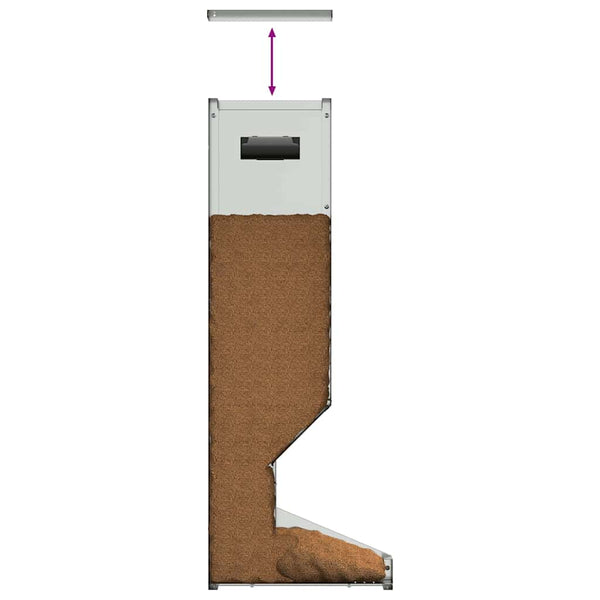 Rehfütterer Silber Verzinkter Stahl 80cm