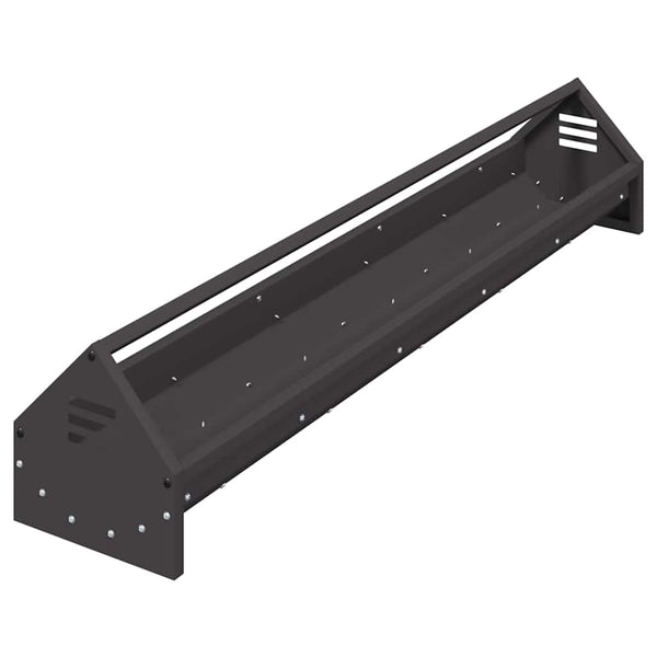 Hühnerfutterrinne Schwarz 108 cm
