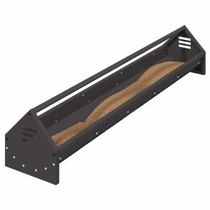 Hühnerfutterrinne Schwarz 108 cm