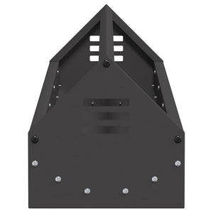 Hühnerfutterrinne Schwarz 108 cm