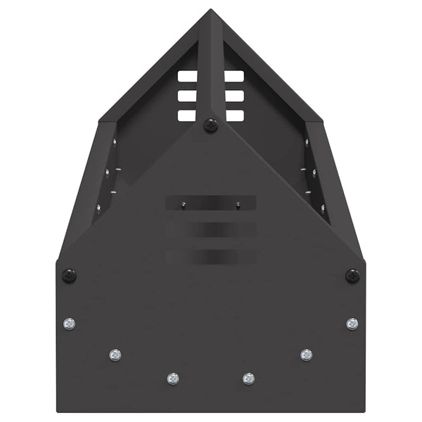 Hühnerfutterrinne Schwarz 108 cm