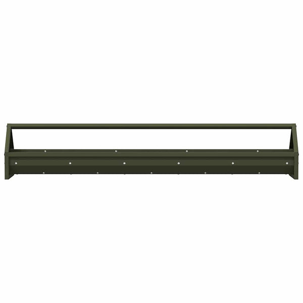 Hühnerfutterrinne, Olive Grün, 108 cm