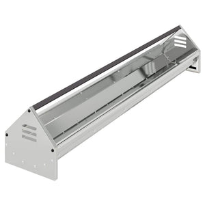 Hühnerfütterungsrinne, 108 cm, Silber