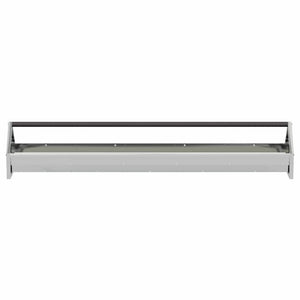 Hühnerfütterungsrinne, 108 cm, Silber