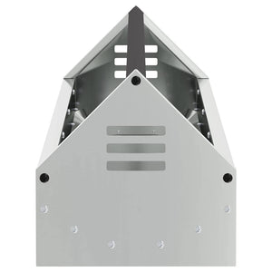 Hühnerfütterungsrinne, 108 cm, Silber