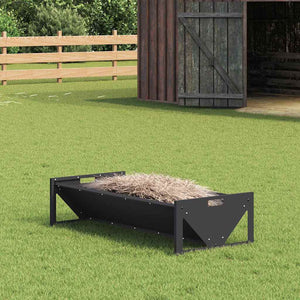 Futtertrog für Nutztiere, 108 cm, Schwarz