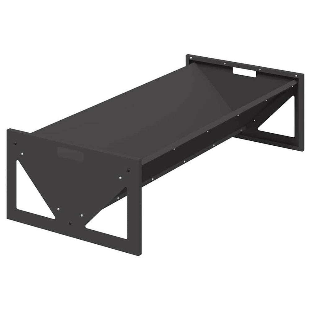 Futtertrog für Nutztiere, 108 cm, Schwarz