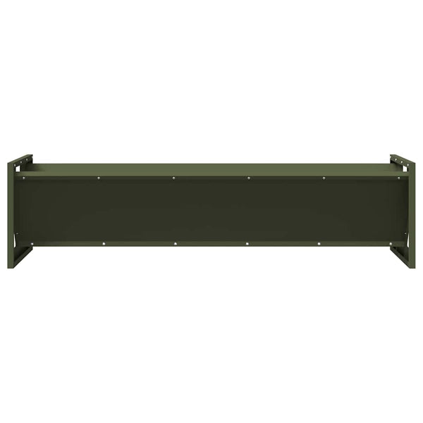 Futtertrog für Nutztiere, Olive Grün, 108 cm