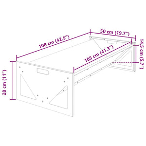 Futtertrog für Nutztiere, Olive Grün, 108 cm