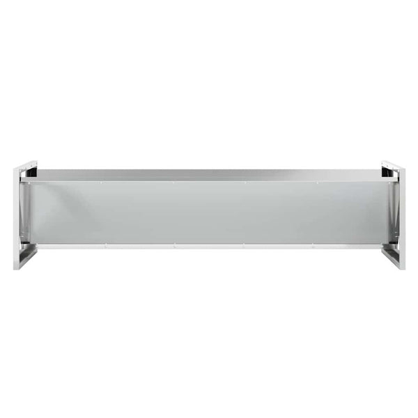 Futtertrog für Nutztiere, Silber, 108 cm