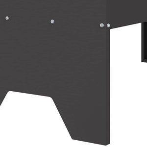 Futtertrog für Nutztiere, Schwarz, 79 cm