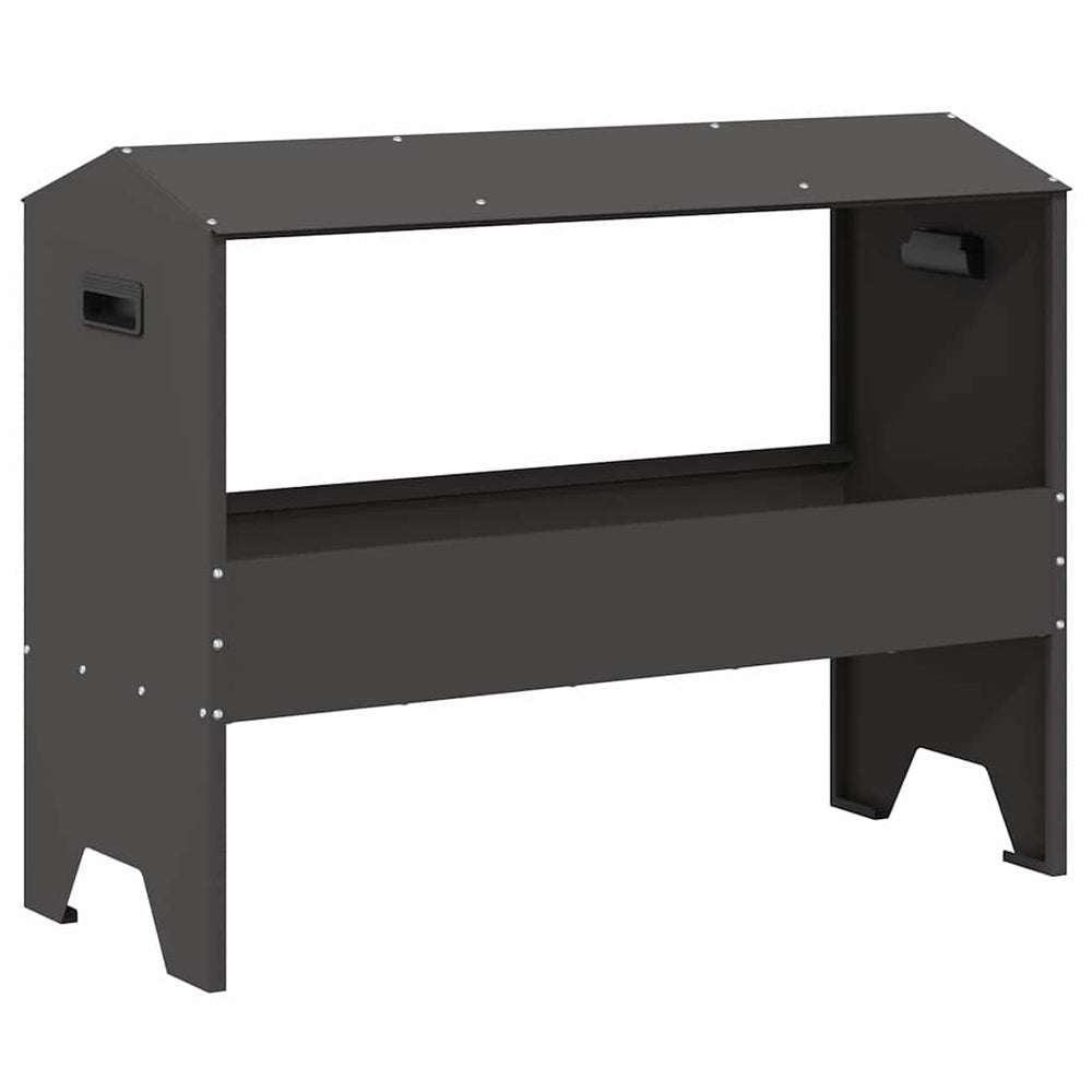 Futtertrog für Nutztiere, Schwarz, 79 cm