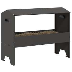 Futtertrog für Nutztiere, Schwarz, 79 cm