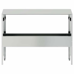 Futtertrog für Nutztiere, Silber, 79 cm
