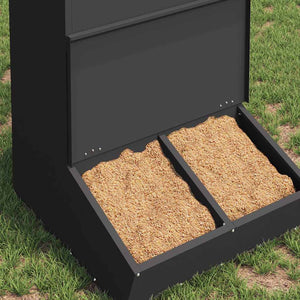 Schwarzer Schweinefutterspender 20kg