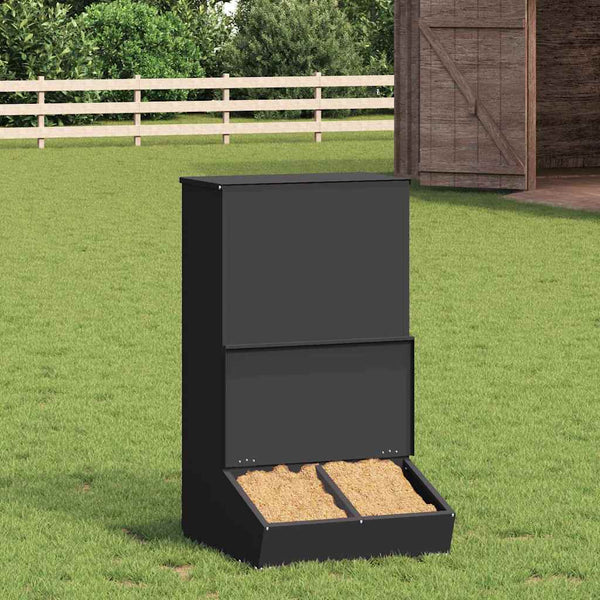 Schwarzer Schweinefutterspender 20kg