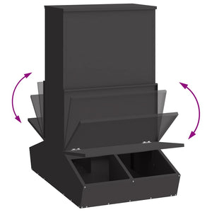 Schwarzer Schweinefutterspender, 20 kg