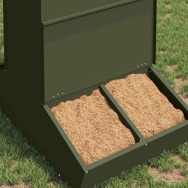 Schweinefutterspender, Olive Grün, 20kg