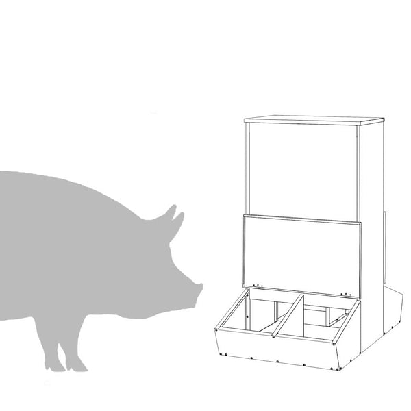 Schweinefutterspender Verzinkt 20kg