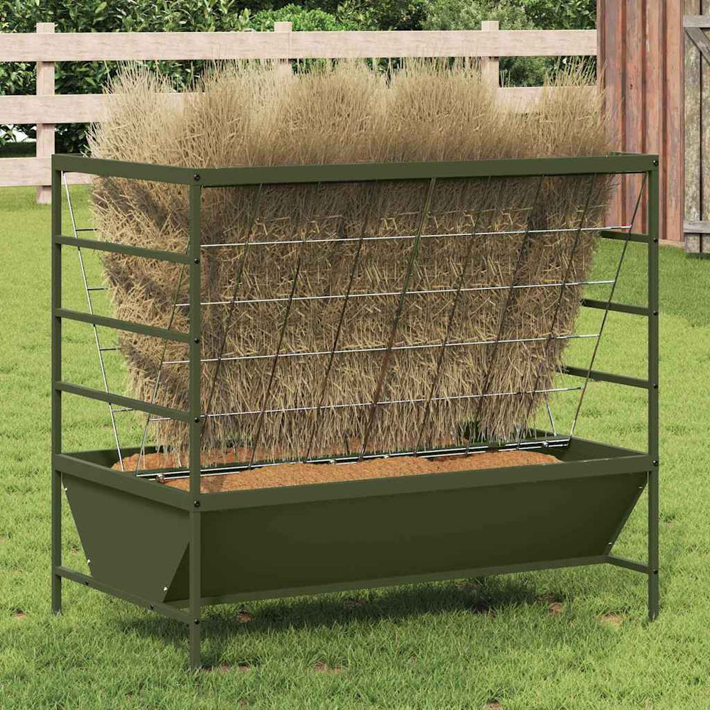 Viehfutterspender Olive Grün 15 kg