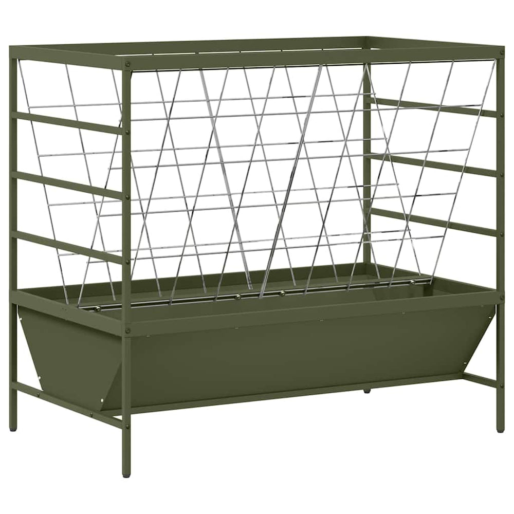 Viehfutterspender Olive Grün 15 kg