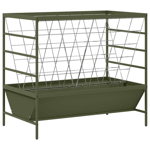 Viehfutterspender Olive Grün 15 kg