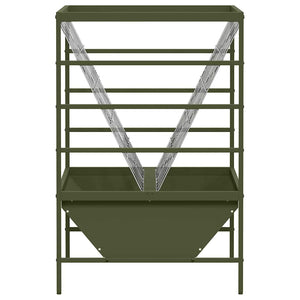 Viehfutterspender Olive Grün 15 kg