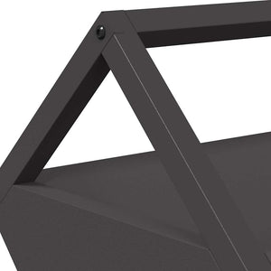 Futtertrog für Nutztiere, Schwarz, 111 cm
