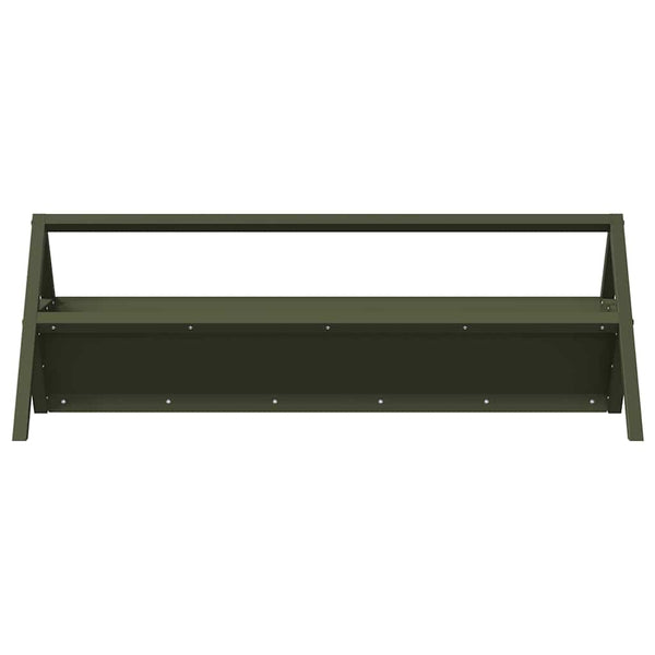 Futtertrog für Nutztiere, Olivgrün, 111 cm