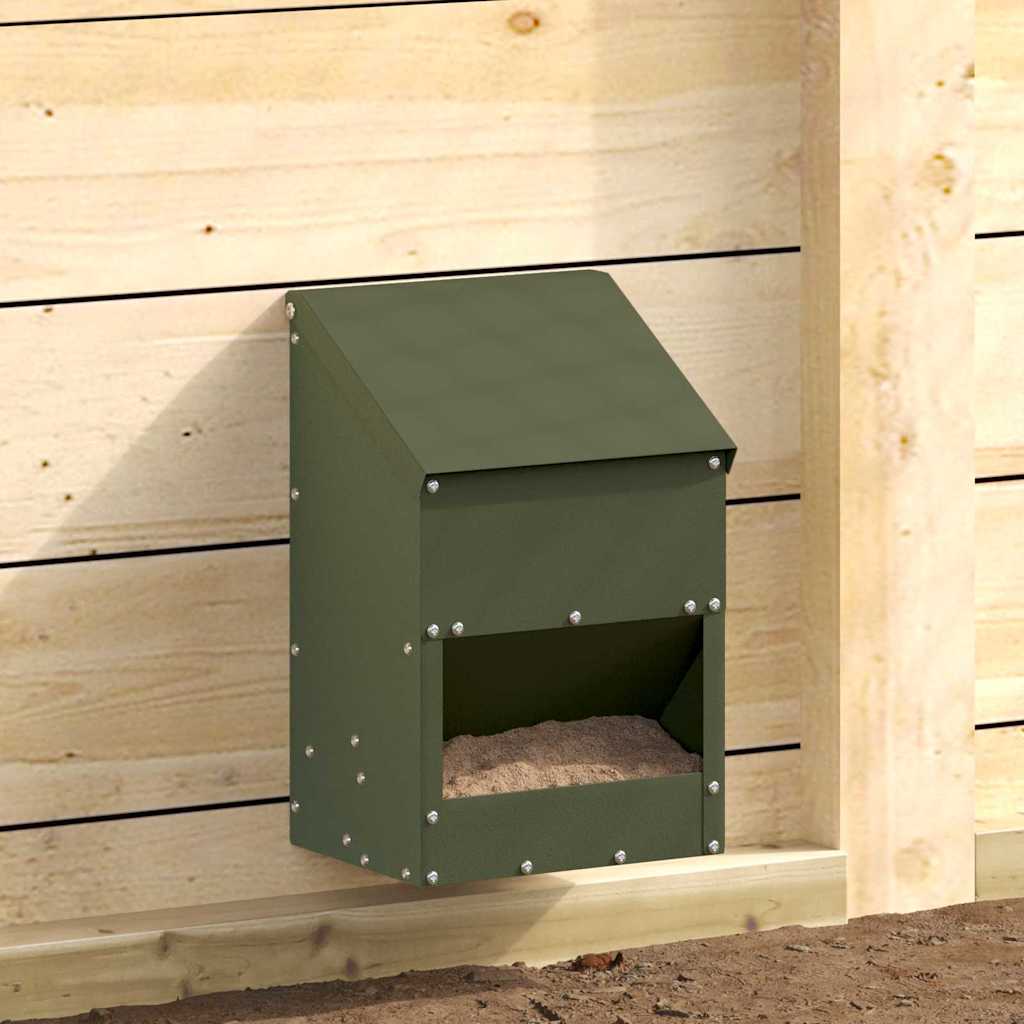 Hühnerfutterspender Olive Grün