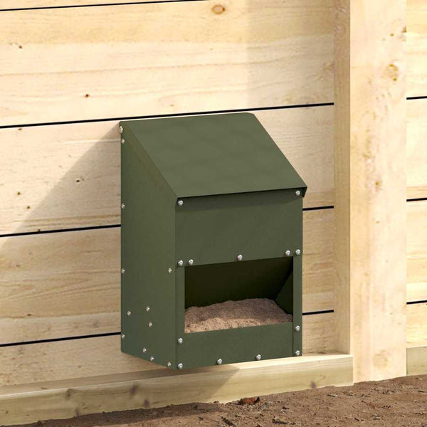 Hühnerfutterspender Olive Grün