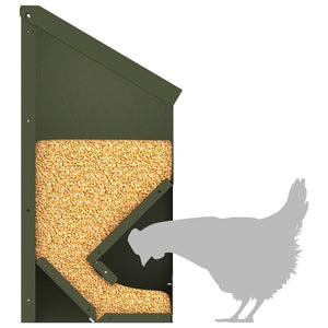 Hühnerfutterspender Olive Grün