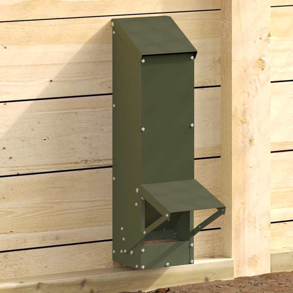 Hühnerfutterautomat, Olive Grün, 5 kg