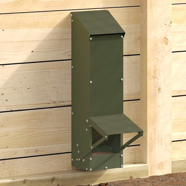 Hühnerfutterautomat, Olive Grün, 5 kg