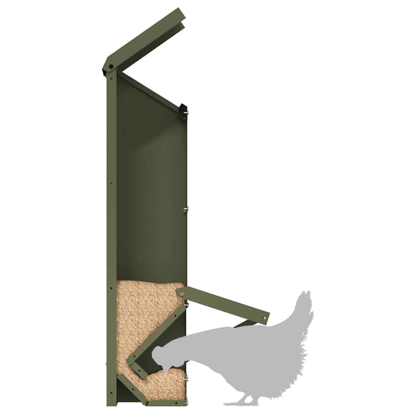 Hühnerfutterautomat, Olive Grün, 5 kg
