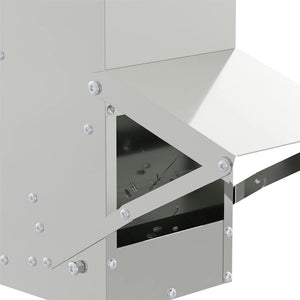 Hühnerfutterautomat Silber Verzinkt 5kg