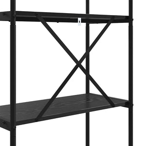 Bücherregal Schwarz Eichen-Optik