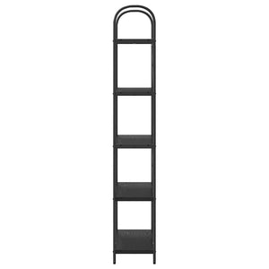 Bücherregal Schwarz Eichen-Optik