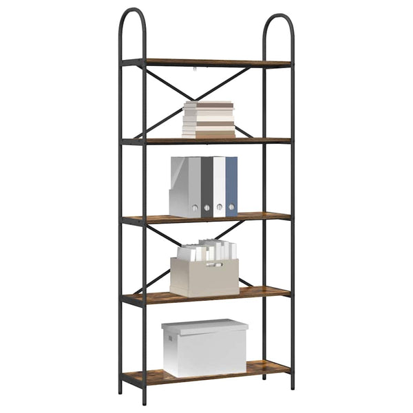 Bücherregal Geräucherte Eiche 80x30x183 cm