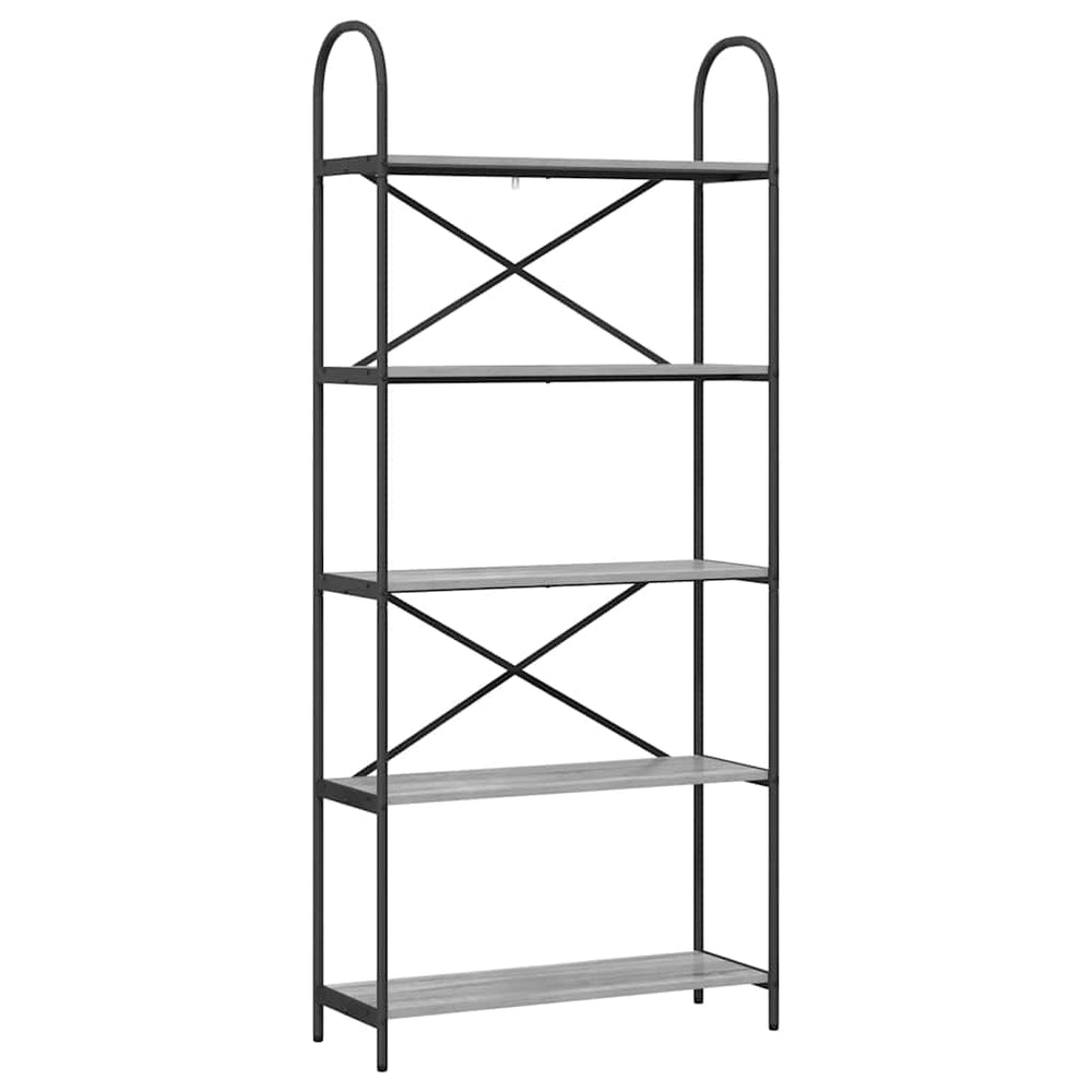 Bücherregal Grau Sonoma 80 cm