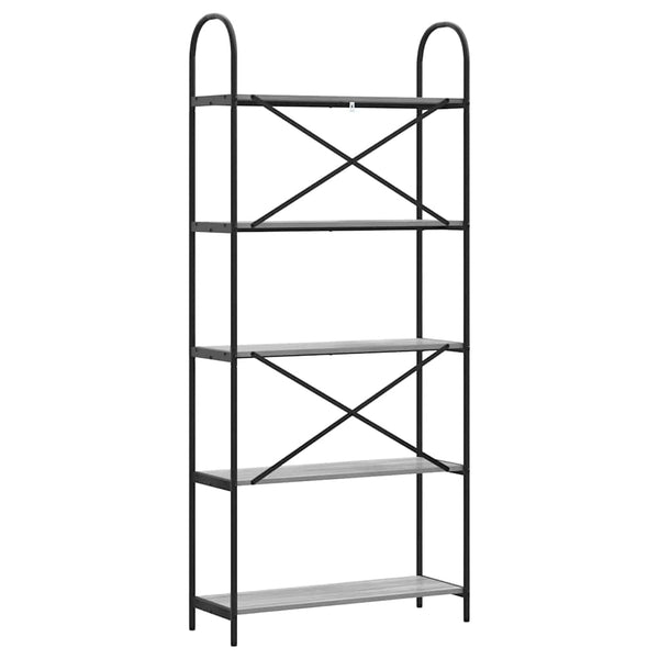 Bücherregal Grau Sonoma 80 cm