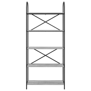 Bücherregal Grau Sonoma 80 cm