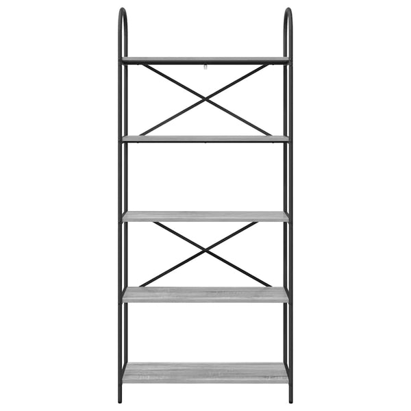Bücherregal Grau Sonoma 80 cm