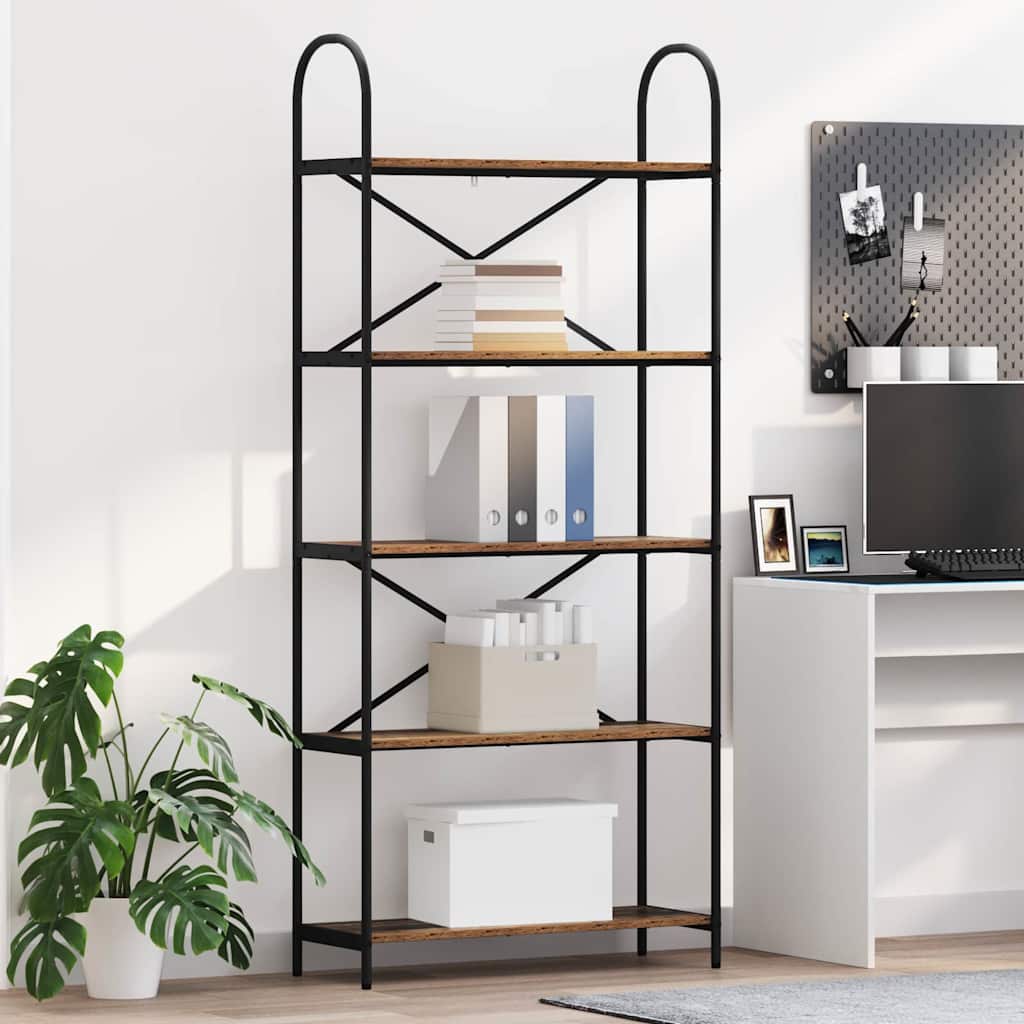 Bücherregal Altholz 80x30x183 cm