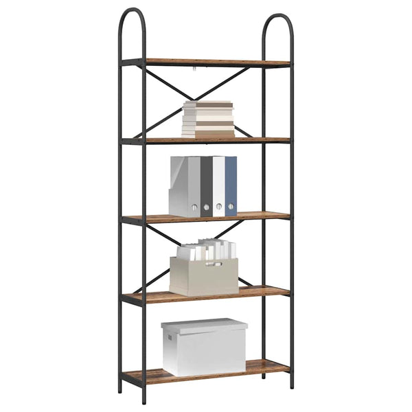 Bücherregal Altholz 80x30x183 cm