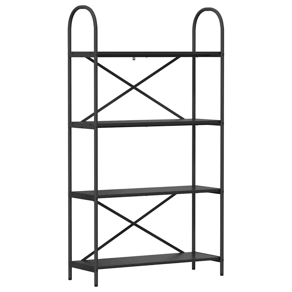 Bücherregal Schwarz Eiche 80x30x146cm