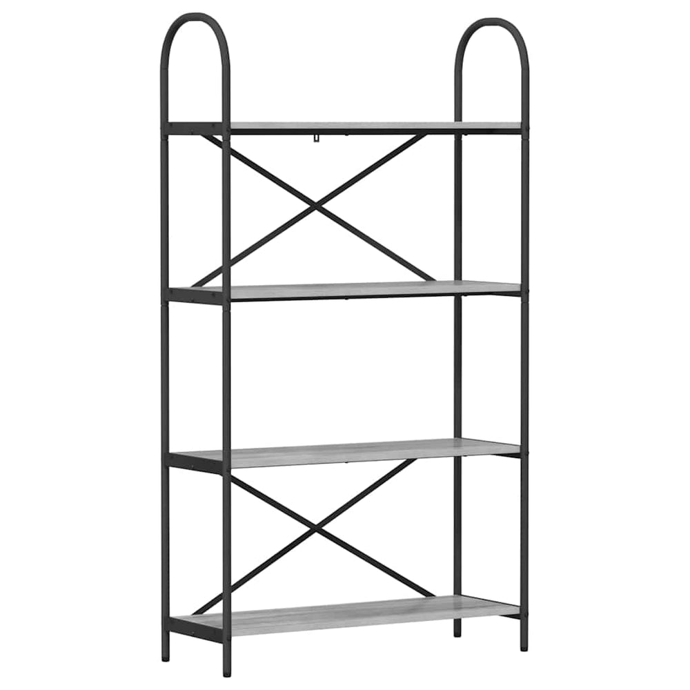 Bücherregal Grau Sonoma 80x30x146cm
