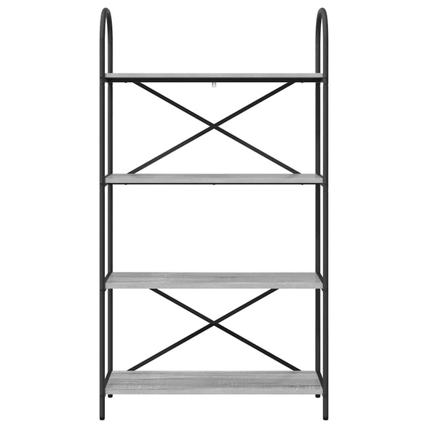 Bücherregal Grau Sonoma 80x30x146cm